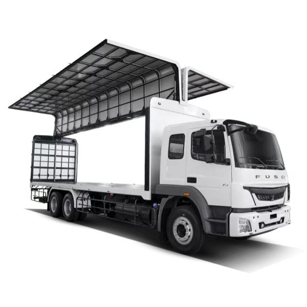 Xe thung kin canh doi Fuso FJ285 avt